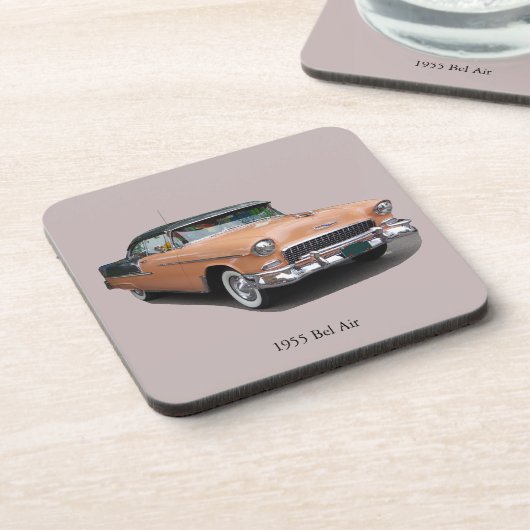 1955 braune Bel Air Getränkeuntersetzer (Linke Seite)