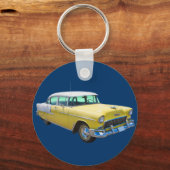 1955 Chevrolet Bel Air Antiker Wagen Schlüsselanhänger (Vorderseite)