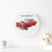 1955 chevrolet car  clock große wanduhr (Zuhause)