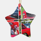 1955 Chevrolet Sedan Collage Keramikornament (Links)