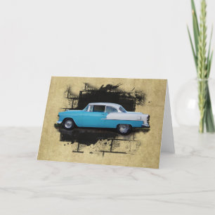 1955 Chevy Bel Air- Classic Cars- Card Karte