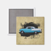 1955 Chevy Bel Air - Classic Cars - Magnet (Vorderseite/Rückseite)