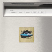 1955 Chevy Bel Air - Classic Cars - Magnet (In Situ (Geschirrspüler))