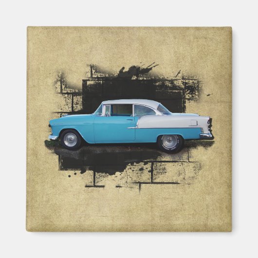 1955 Chevy Bel Air - Classic Cars - Magnet (Vorne)