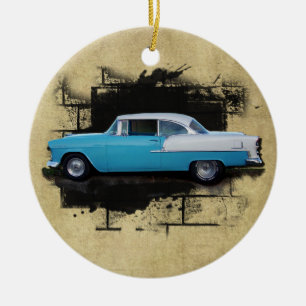 1955 Chevy Bel Air- Klassisches Auto-Ornament Keramik Ornament