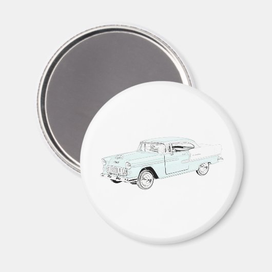 1955 Chevy Bel Air Magnet (Vorderseite/Rückseite)