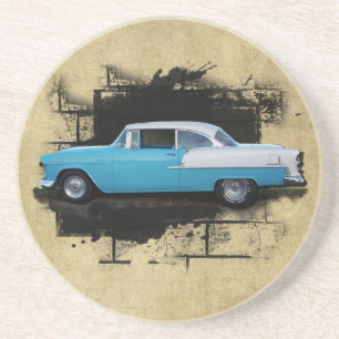 1955 Chevy Bel Air- Oldtimer- Coaster Sandstein Untersetzer