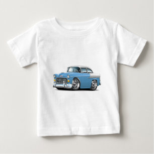 1955 Chevy Belair Lt Blue-White Car Baby T-shirt