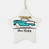 1955 Chevy Hardtop Coupe Surfing Keramik Ornament (Rechts)