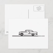 1955 Chevy Hardtop Post Postkarte (Vorne/Hinten)
