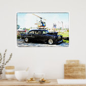 1955 Chevy POW-MIA Rennwagen Poster (Küche)