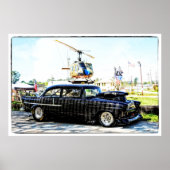 1955 Chevy POW-MIA Rennwagen Poster (Vorne)