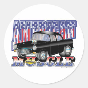 1955 Chevy Runder Aufkleber