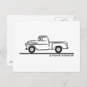 1955 Chevy Truck Postkarte (Vorne/Hinten)
