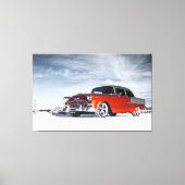 1955 Custom Chevrolet Bel Air Leinwanddruck (Vorderseite)