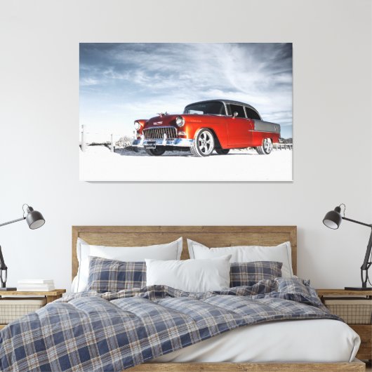 1955 Custom Chevrolet Bel Air Leinwanddruck (Insitu (Schlafzimmer))