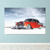 1955 Custom Chevrolet Bel Air Leinwanddruck (Insitu (Holzboden))