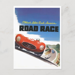 1955 Elkhart Lake Road Race Postkarte