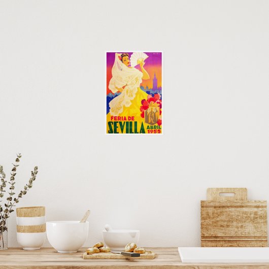 1955 Feria de Sevilla Poster (Küche)