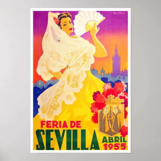 1955 Feria de Sevilla Poster (Vorne)