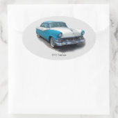 1955 Flugzeug Ovaler Aufkleber (Tasche)