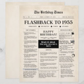 1955 Geboren Mock Zeitung (Vorne/Hinten)