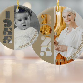 1955 Geborenes 70. Geburtstagsgeschenk Keramik Ornament