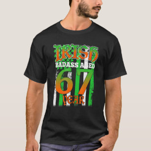 1955 Geburtstag 67. Jahr Old Irish Irland US-Flagg T-Shirt