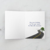 1955 Geburtstag eines roten und weißen Autos Karte (Innenseite)