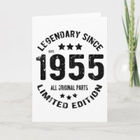 1955 Geburtstag im Vintage-Stil