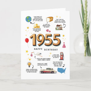 1955 Geburtstagskarte druckbar Dankeskarte