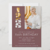 1955 in Bordeaux geborenes 70. Foto Einladung (Vorderseite)