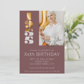 1955 in Bordeaux geborenes 70. Foto Einladung (Stehend Vorderseite)