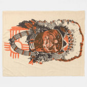 1955 indischer Chef aus Billy the Kid (UK) Comic Fleecedecke (Vorderseite (Horizontal))