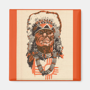 1955 indischer Chef aus Billy the Kid (UK) Comic Magnet