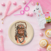 1955 indischer Chef aus Billy the Kid (UK) Comic Pappteller (Party)