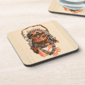 1955 indischer Chef aus Billy the Kid (UK) Comic Untersetzer (Linke Seite)