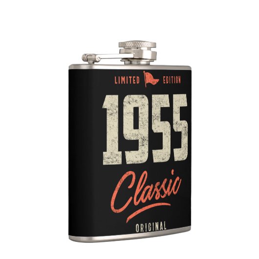 1955 klassisches Geburtstagsgeschenk Flachmann (Rechts)