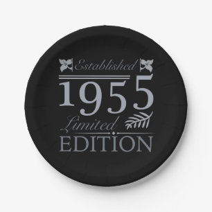 1955 Limited Edition 70. Geburtstag Pappteller