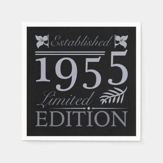 1955 Limited Edition 70. Geburtstag Serviette (Vorderseite)