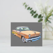 1955 Lincoln Capri Luxuswagen Postkarte (Stehend Vorderseite)