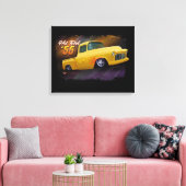 1955 LKW-Druck Leinwanddruck (Insitu (Wohnzimmer))