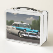 1955 Lunch-Box für klassisches Autometall Metall Brotdose (Rückseite)