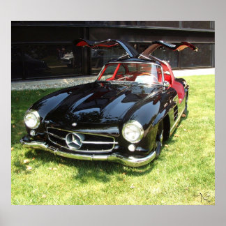 1955 Mercedes Benz 300SL Gullwing Poster