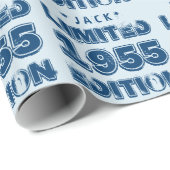 1955 oder Any Year Birthday Limited Edition 60th V Geschenkpapier (Rolleneckpunkt)