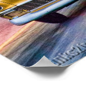 1955 preisgekrönter bel air drag race poster (Ecke)