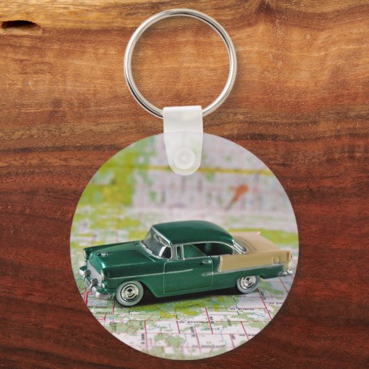 1955 Retro-Auto Schlüsselanhänger (Vorderseite)