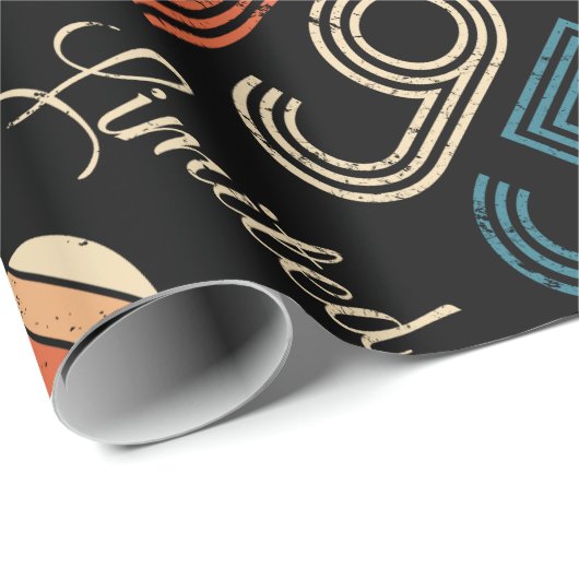 1955 Vintag 70. Geburtstag Geschenkpapier (Rolleneckpunkt)