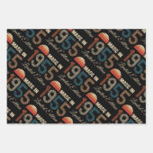 1955 Vintag 70. Geburtstag Geschenkpapier Set (Vorderseite 2)