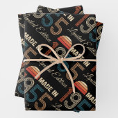 1955 Vintag 70. Geburtstag Geschenkpapier Set (Beispiel)